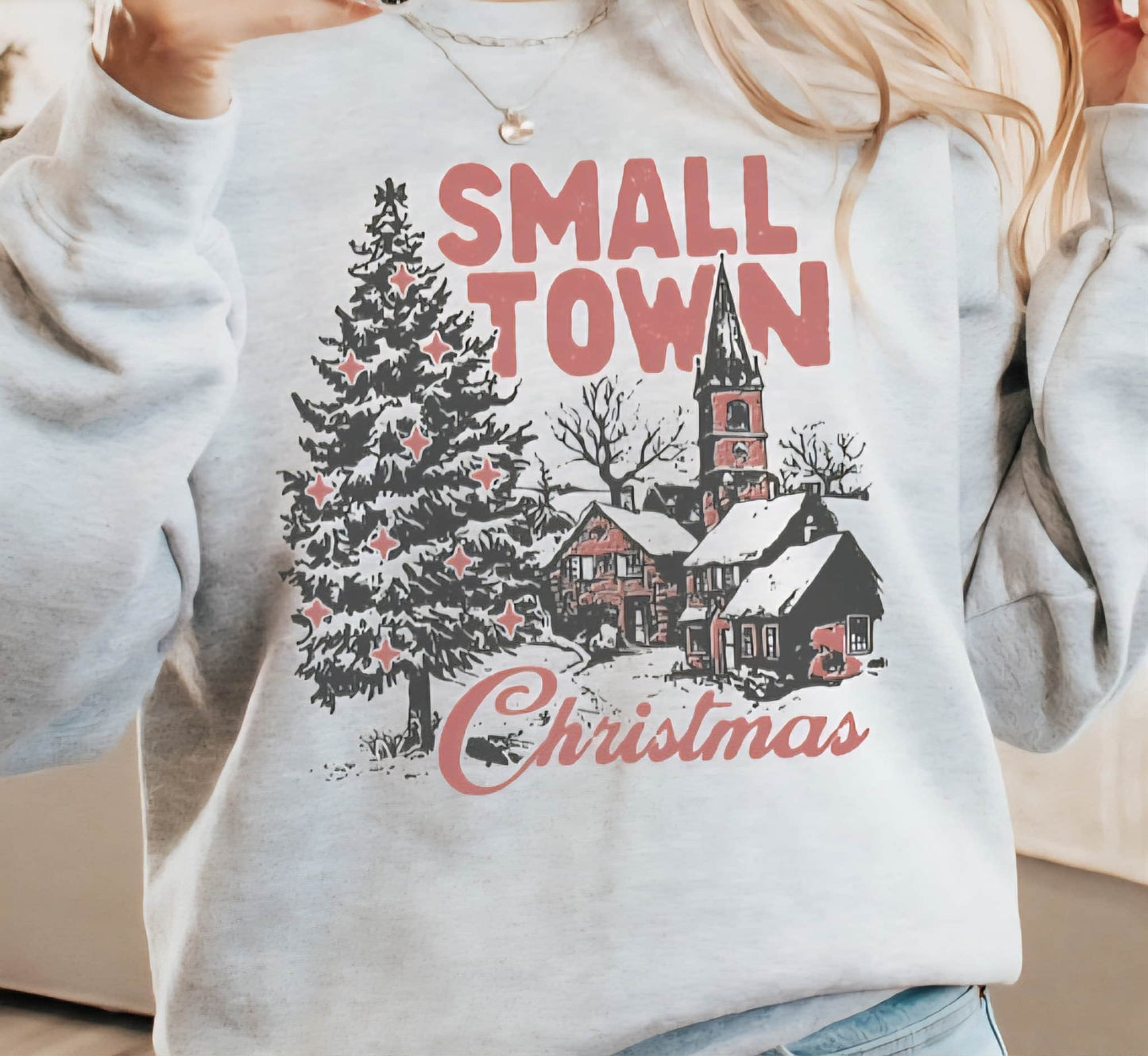 SMALL TOWN HOLIDAY SWEATSHIRT