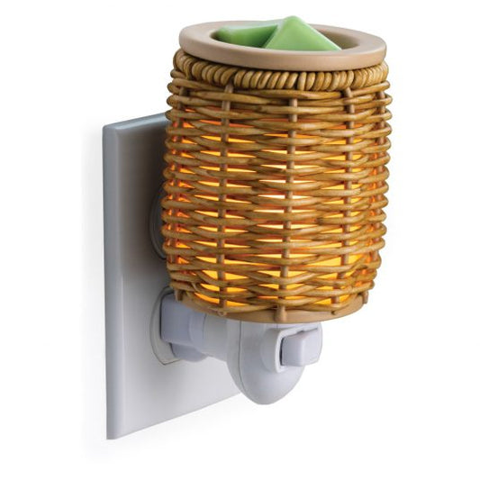 Wicker Lanter Plug In Warmer